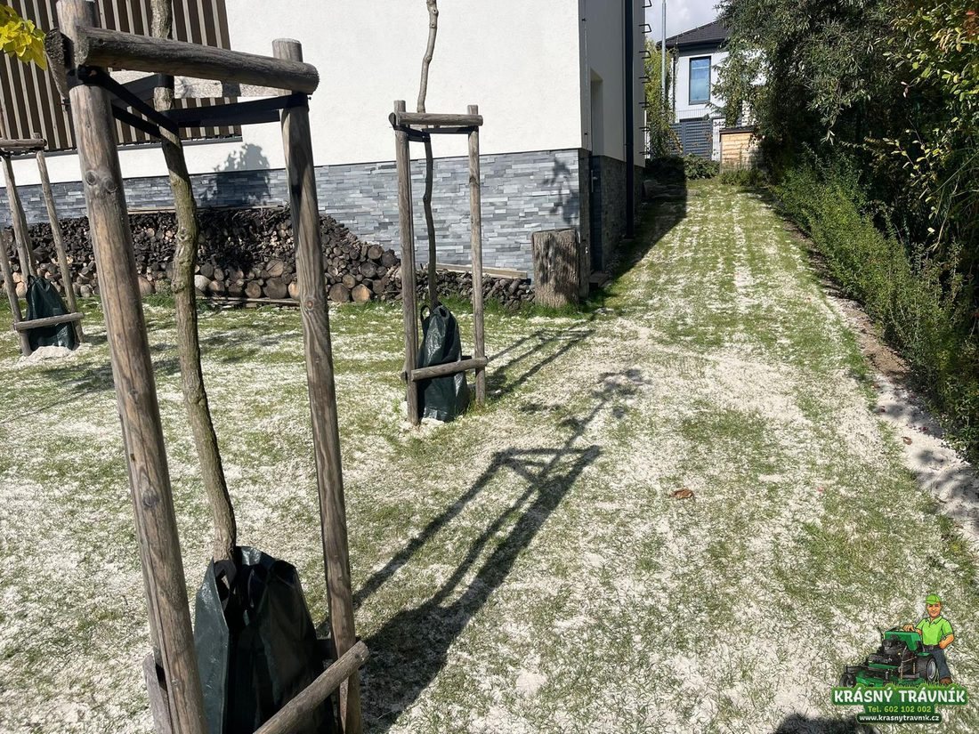 Čerstvý výsev s krycí vrstvou